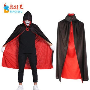 cheap halloween vampire red black cape for party