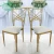 Import cheap iron golden painting wedding event banquet chairs from China