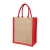 Import Cheap Price Custom Logo Red Shopping Burlap Bags Wholesale from China