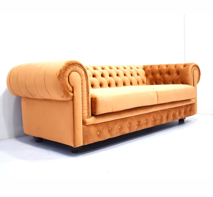 Chesterfield sofa / modern fabric sofa