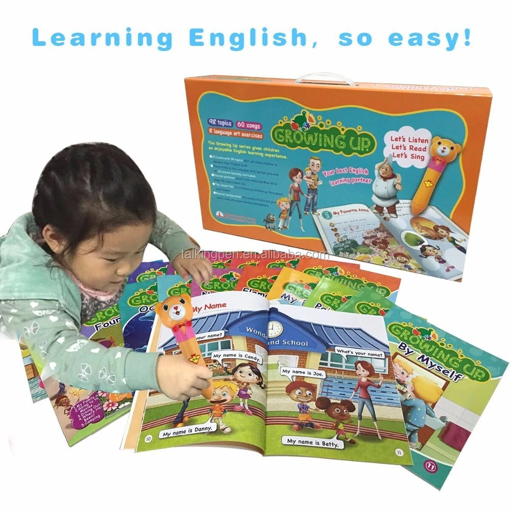 Children English Book Growing Up Toys Kids Education Sonix OID Technology Learning Toys Reading Pen Talking Pen