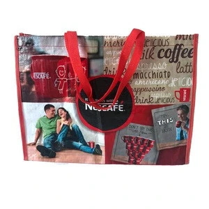 china attractive design reusable rice pp woven bags,woven pp bags