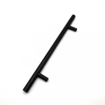 China black aluminium modern furniture handle for drawer knobs and drawer pulls