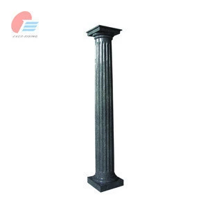 China Dark Gray Granite Gate Column Pillar