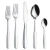 Import China stainless steel tableware set dinner forks knives mirror polish silverware multicolor dinnerware cutlery from China