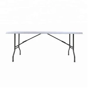 Portable HDPE Rectangular Folding Table in Wholesale