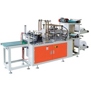 China Wenzhou Automatic Double Lines Food Grade PE Disposable Gloves Food Preparation Poly Gloves Making Machine