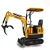 Import chinese 800kg 08 mini digger excavator bagger price for sale from China
