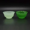 Chinese style jade color green pink white shot glass small glass tea cups wholesale