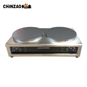 CHINZAO Online Shop China Furnish Industrial Crepe Maker Machine With Non-stick cast Iron Plate