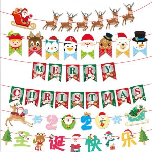 Christmas Banner Festival Party Decorations Christmas Party Flags Party Decoration Supplies