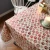 Import Christmas Cotton And Linen  Tablecloth Bronzing Printed Fringe Lace Anti-wrinkle Dustproof Tablecloth from China