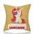 Import Christmas Decoration Rainbow Unicorn hugging pillow cover plush toy sublimation pillow cover for baby from China