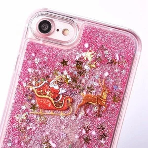 Christmas promotional bling bling cell phone case for iphone 7 packaging nice good selling phone accessories