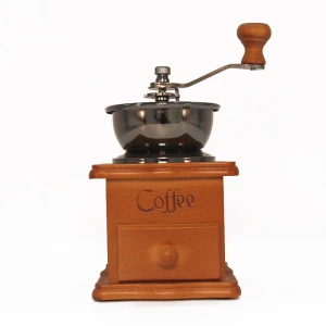 classic manual coffee grinder wood hand coffee bean grinder