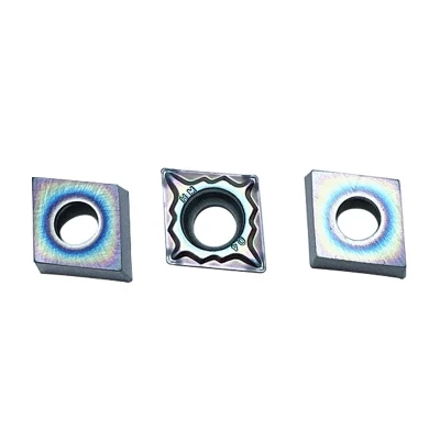 CNC Colorful Coated Tungsten Carbide Cutting Insert Ccmt09t304 Turning Inserts Suitable for Steel Machining