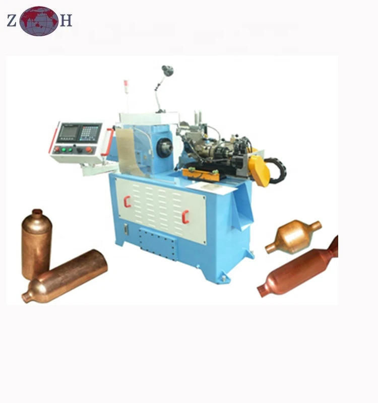 CNC drier filter copper pipe spinning machine for refrigerator and air conditioner