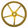 cnc machined #6061aluminium alloy motorcycle rim wheel yellow color