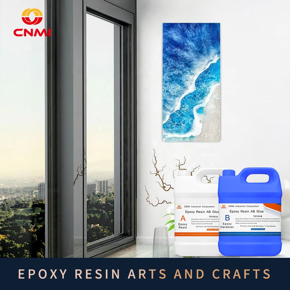 CNMI Free sample Liquid Epoxy Resin Price Table Fire High Hardness Clear AB Glue epoxy resin for Table Top Epoxy Resin