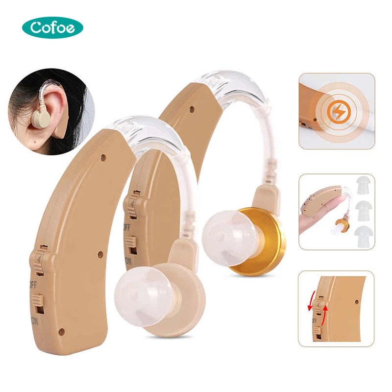 Cofoe Ear Hearing  Aids Wholesale Health Care Hearing Aid Amplifier with USB Charger