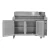 Commercial 4 Doors Pizza Salad Bar Cooler Pre Table Station Commercial Refrigerator with Gn Pan