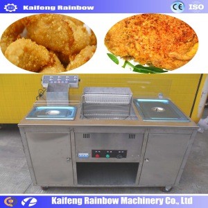 Commercial food hygiene design fried chicken wings machine kfc chicken fryer machine deep frying chicken meat machine