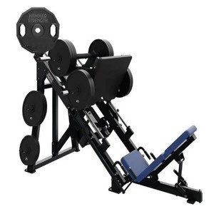 commercial free weight plate loaded gym equipment Linear Leg press strength body stretching exercise machine