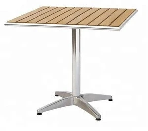 Commercial grade synthetic teak outdoor table top