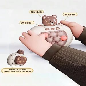 Competitive Game Console Series Quick Push Game Toys Childrens Breakout Speed Push Game Machine Decompression Toy for Kids