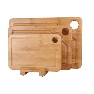 Complete  whole bamboo chopping block cutting board, safe kitchen FDA products, size shape custom cutting board