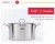 Import cookware stainless steel cooking soup casserole hot pot with glass lid from China