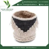 Cotton Fabric Jute Plant Holder Basket