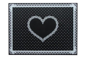 Creative love lace advanced elegant silicone nail mat table mat pet mat kneading pad