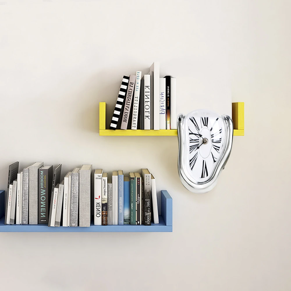 Creative Melting Clock Home Decoration Gift Surrealist Salvador Dali Style Clocks Surreal Distorted Wall Clock