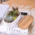 Import creative mini meaty ceramic long square shape with bamboo holder Ceramic Flowerpot from China