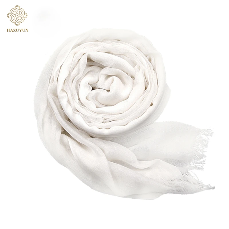 Custom 200s printed white 200*100cm 100% wool cashmere scarf merino fabric