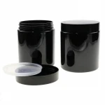 Custom Black Empty Hair Cream Containers Jar 250g for Hair Cream
