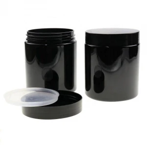 Custom Black Empty Hair Cream Containers Jar 250g for Hair Cream