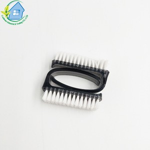 Custom Black Handle Grip Small Nail Scrub Cleaning Brush