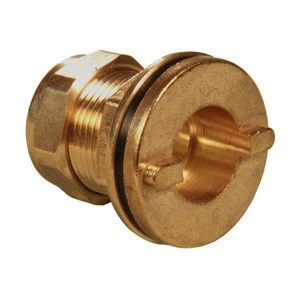Custom Brass Flanged Tank Connector &amp; Hot Forged Parts for Backnut Pipe Fitting