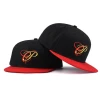 custom colorful embroidered logo acrylic adults men flat bill embroidery 6 panel high quality two tone snapback cap