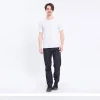 Custom Fine modal double side ground  round neck T-shirt  for men and women