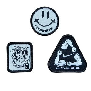 Custom High quality woven garment patches for man clothing