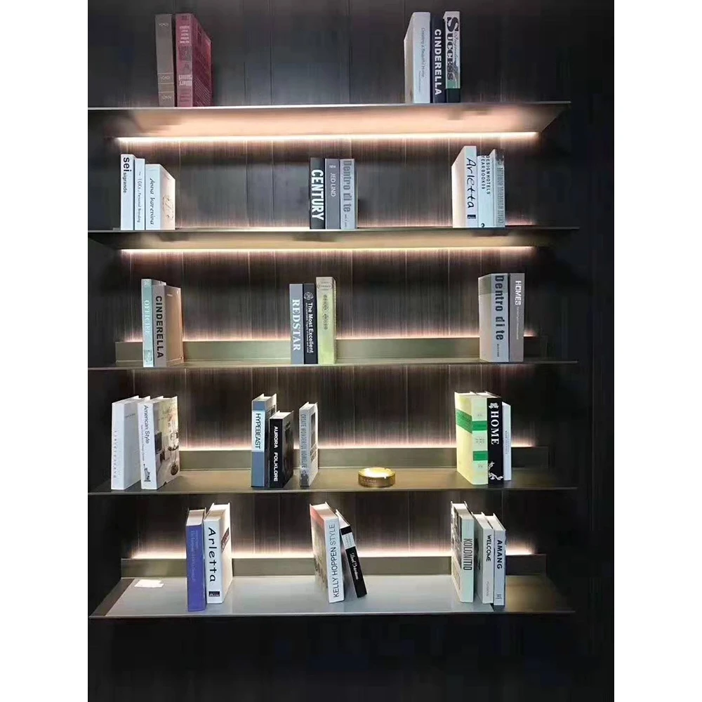 Custom Home Decor Metal Aluminum Display Shelf With Led Light