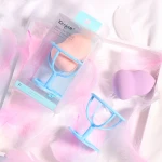 Custom Logo Beauty Blending Blender Box Packaging Makeup Sponge Pink Purple Black Green Latex Red Blue OEM