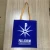 Import custom logo canvas tote bag / custom logo silk screen adverting reusable shopping bag /8oz blue canvas shopping bag from China