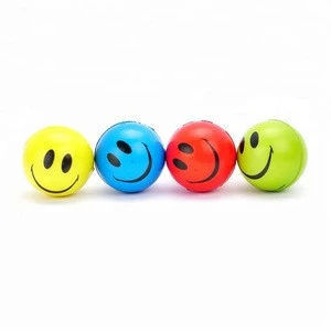 Custom logo cheap PU foamed stress toy balls anti stress balls in bulk