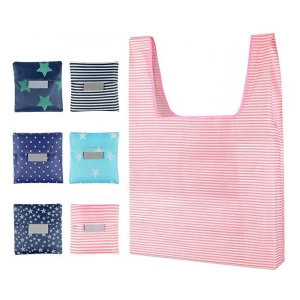 custom logo Polyester nylon canvas cotton foldable shopping bag