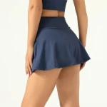 Custom Logo Women High Waisted Butt Scrunch Active Wear Yoga Skirt Tennis Running Fitness Womens Tracksuit Pickleball Dress
