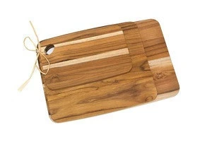 Custom made double-sided designed mini solid blank food grade teak wood kitchen home chopping blocks cutting board